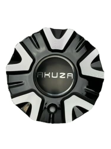 Akuza 847 Black and Machined Wheel Center Cap EMR0847-CAR - Wheel Center Caps