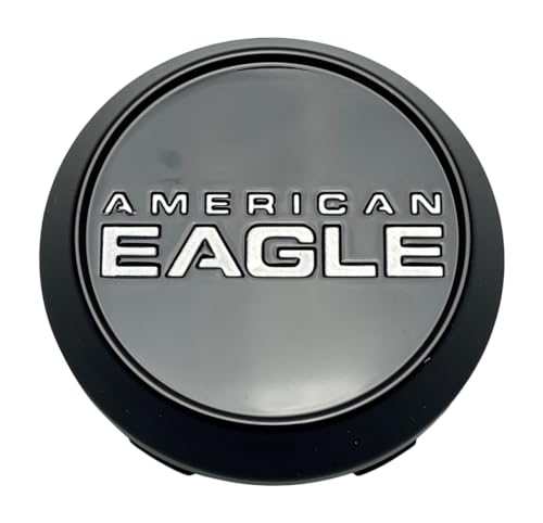 American Eagle 1521S11 Black Snap in Center Cap - Wheel Center Caps