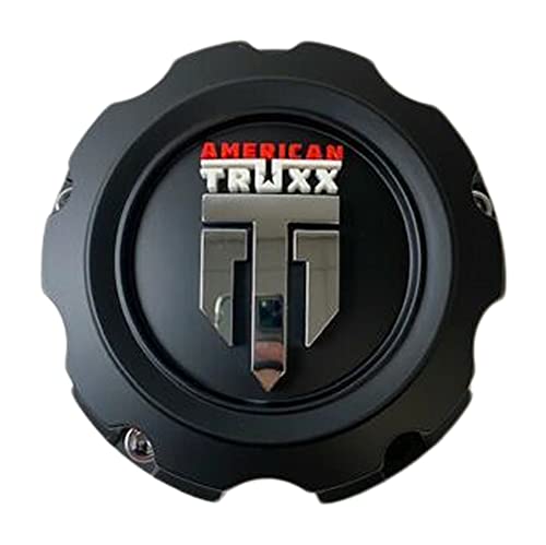 American Truxx C1081502090F-14 Matte Black Wheel Center Cap