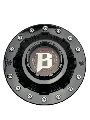 Ballistic Gloss Black Chrome Rivets Wheel Center Cap CAP BL-02 - Wheel Center Caps