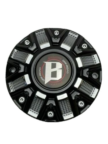 Ballistic Gloss Black with Chrome Wheel Center Cap CAP OR-D3 CAP OR-D - Wheel Center Caps