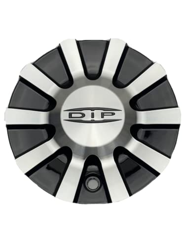 Dip Black and Machined Wheel Center Cap C10D66B MCD8229YL01 - Wheel Center Caps