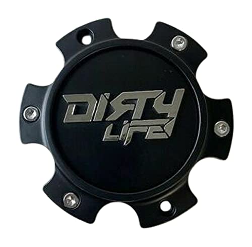 Dirty Life Wheels C109305MB05 C-801-5 Matte Black Wheel Center Cap - wheelcentercaps