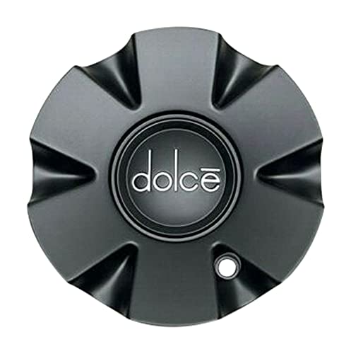 Dolce Matte Black Wheel Center Cap 61602290-CAP - wheelcentercaps