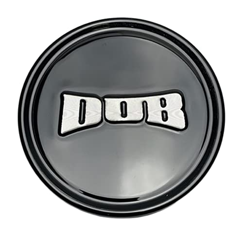 Dub Wheels 1015-09-04GBS Gloss Black Center Cap with Silver Logo - Wheel Center Caps