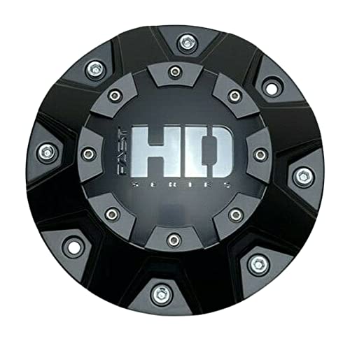 Fast HD Satin Black Wheel Center Cap 1427-X - wheelcentercaps