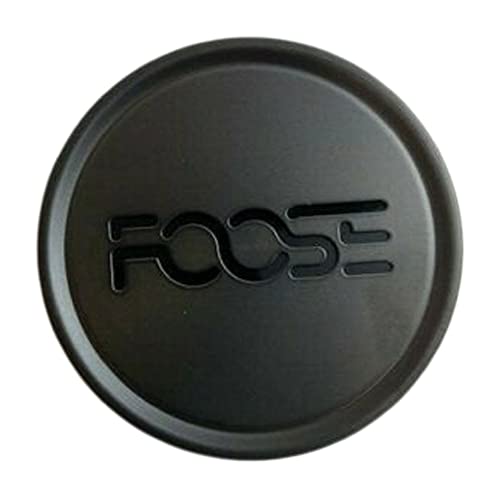 Foose 1003-24-07DTLB Matte Black Wheel Center Cap - Wheel Center Caps