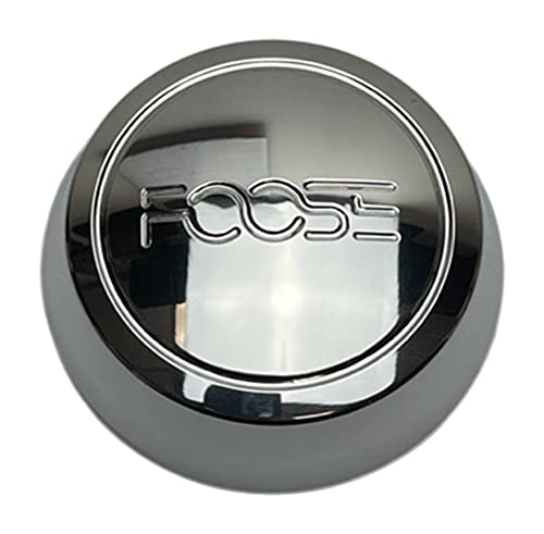 Foose Wheels 1014-09-07H Polished Silver Center Cap Snap in - Wheel Center Caps