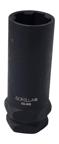 Gorilla Automotive 5S-58 5S 5/8 Spline Passenger Lug Nut Key - Wheel Center Caps
