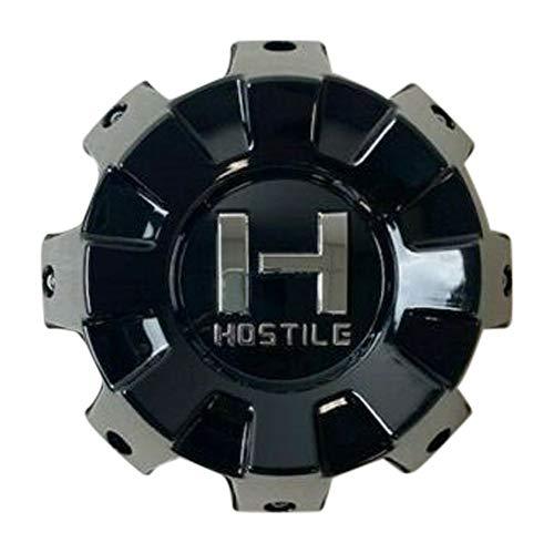 Hostile Wheels 8 Lug Gloss Black Wheel Center Cap HC-8801