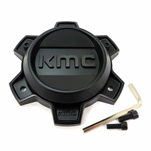 KMC Satin Black Center Cap Bolt-On Closed-End T164H145-6-H30-S3 - Wheel Center Caps
