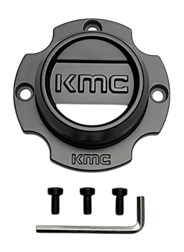 KMC Wheels Grenade Beadlock KS2CAP141540-SB Satin Black UTV Center Cap - Wheel Center Caps