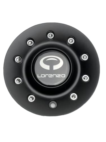 Lorenzo Matte Black Wheel Center Cap WL028L163 LG1612-16 - Wheel Center Caps