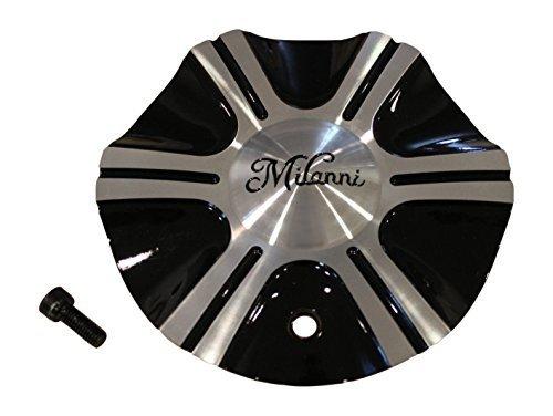 Milanni 452 Stellar Black Machine Wheel Rim Center Cap V452-CAP(AL) - wheelcentercaps