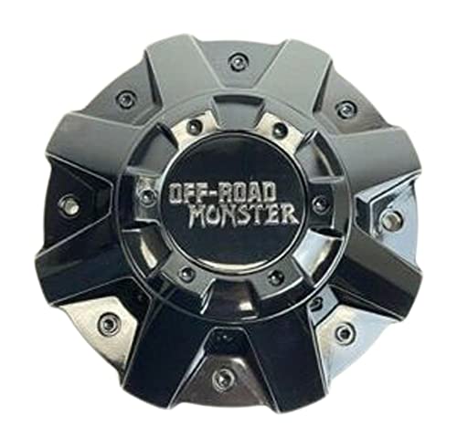 Monster Off-Road Gloss Black Wheel Center Cap C-864-1-XG C-5240-1-SG C-5240-2-SG - wheelcentercaps