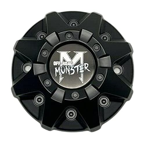 Monster Off-Road Matte Black Wheel Center Cap C-224-3 LG13109-80 - wheelcentercaps