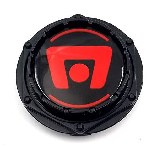Motegi Racing Wheels Cap M-603 Black Cap with Red Lettering - wheelcentercaps