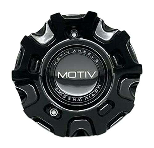 Motiv Wheels Gloss Black Wheel Center Cap CAP-MH4-B21 CAP6-BLACK - wheelcentercaps