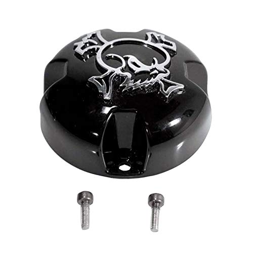 MSA (Skull Black Skull Bolt-On Cap - Wheel Center Caps