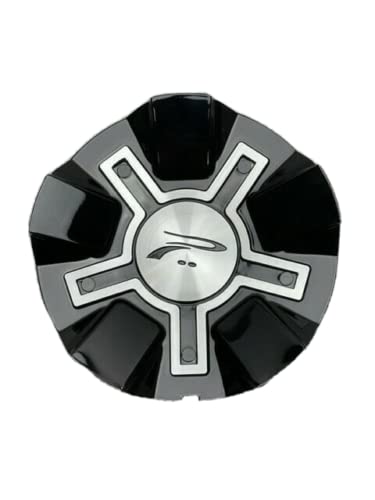 Platinum Black and Machined Snap in Wheel Center Cap 10152-CAP 89-9292B - Wheel Center Caps