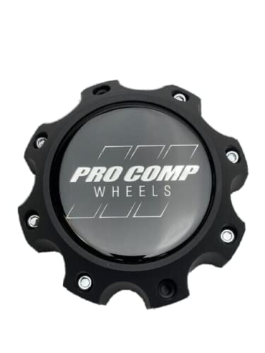 Pro Comp Flat Matte Black 8 Lug Wheel Center Cap 6031CAP1 703186502 - Wheel Center Caps