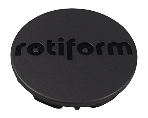Rotiform Wheels 1003-40MVBL Gun Metal with Black Logo Center Cap - Wheel Center Caps
