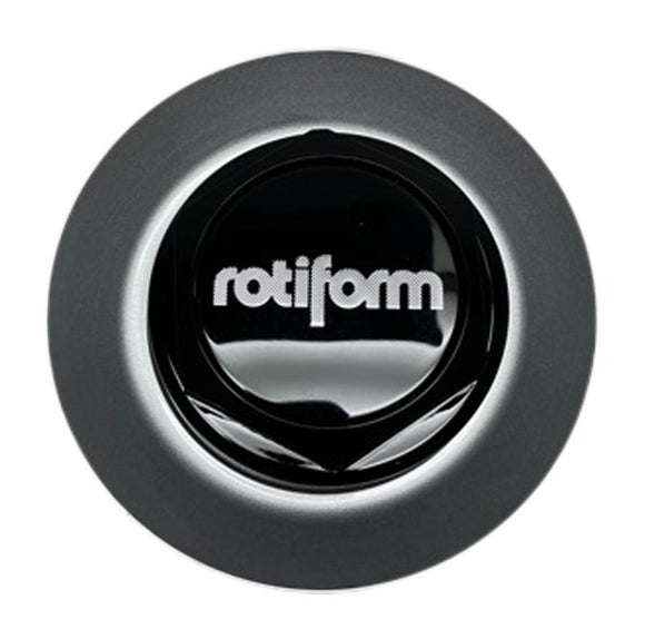 Rotiform Wheels 36390-02GS Gloss Black and Silver Center Cap - wheelcentercaps