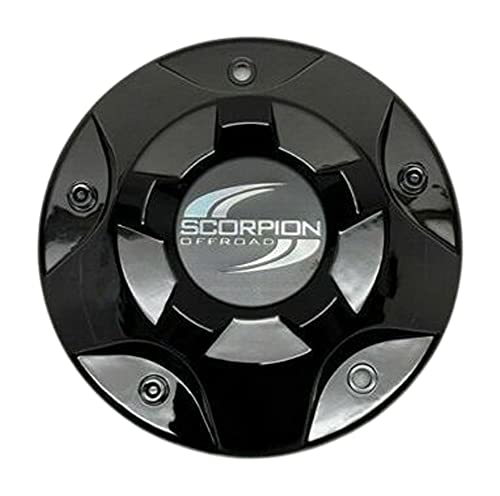 Scorpion Off-Road Gloss Black Wheel Center Cap SC6 SC7-CAP LG1210-04 - wheelcentercaps