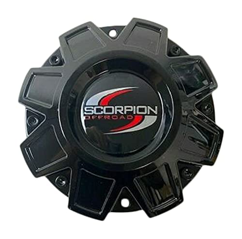 Scorpion Offroad Gloss Black Wheel Center Cap 233-CAP - wheelcentercaps