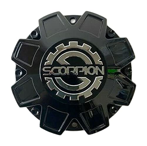 Scorpion Wheels 244-CAP LG1606-65 Black Wheel Center Cap - wheelcentercaps