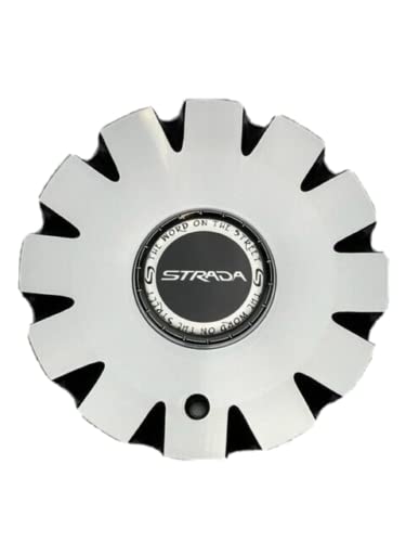 Strada Black and Machined Wheel Center Cap C-1093-3 C-STRA-1 - Wheel Center Caps