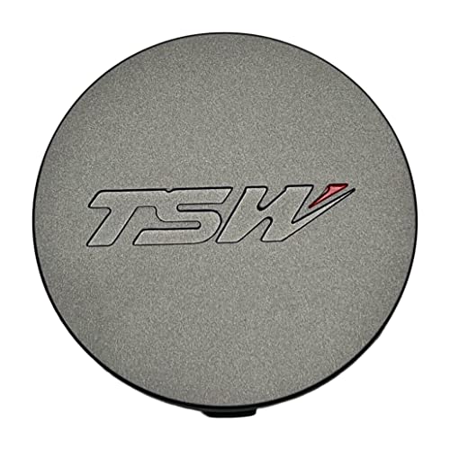 TSW Wheels Gray Snap in Wheel Center Cap PCF82-T - Wheel Center Caps