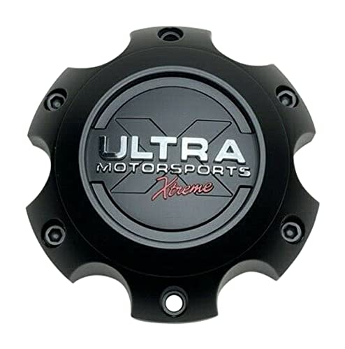 Ultra Motorsports Xtreme Matte Black 6 Lug Wheel Center Cap