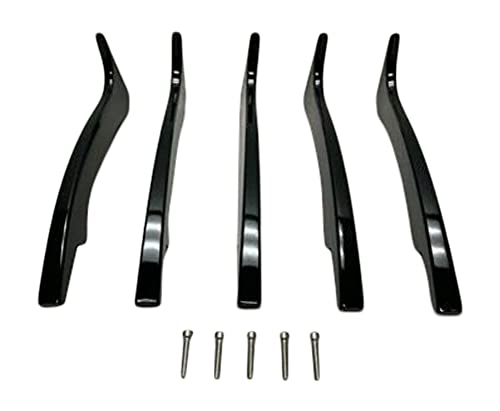 Viscera 770 20 Inch Gloss Black Inserts Set (5 PCS) EMR0770-2085-ZST - wheelcentercaps
