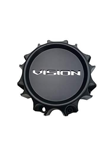 Vision Wheels C353MB-8V C353-8V-UP Matte Black Center Cap - wheelcentercaps