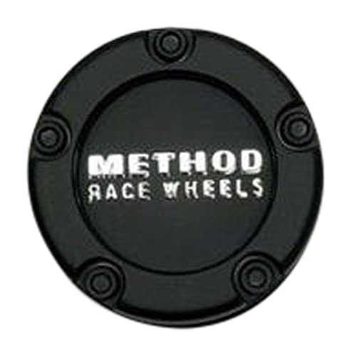 Wheel Center Caps Method Race Wheels Matte Black Push Thru CP-1524B89-2-S1 - wheelcentercaps