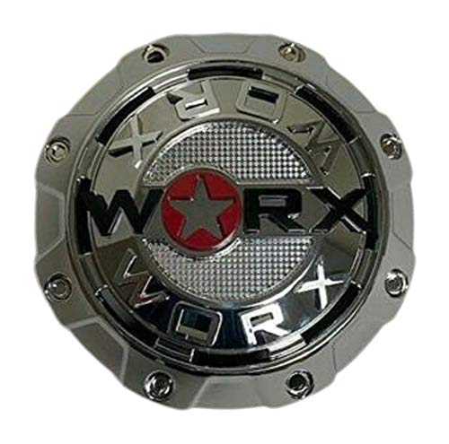 Worx by Ultra 8 Lug Chrome Wheel Center Cap 30171765F-A 1-Inch Spacer - wheelcentercaps