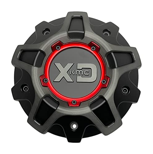 XD Series Wheels XD837 XD839 1508S02 T126L140-H34-1 S1701-11 Satin Black Center Cap - Wheel Center Caps