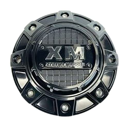Xtreme Mudder Gloss Black Wheel Center Cap 1216 - wheelcentercaps