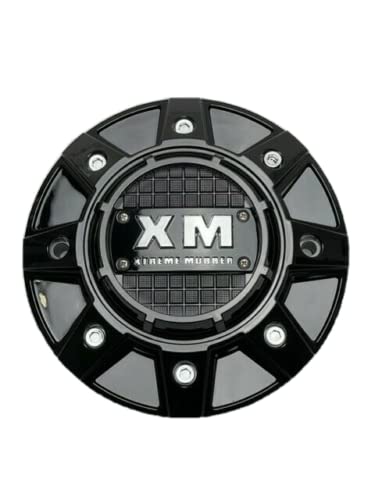 Xtreme Mudder Gloss Black Wheel Center Cap C-8023-1 - Wheel Center Caps
