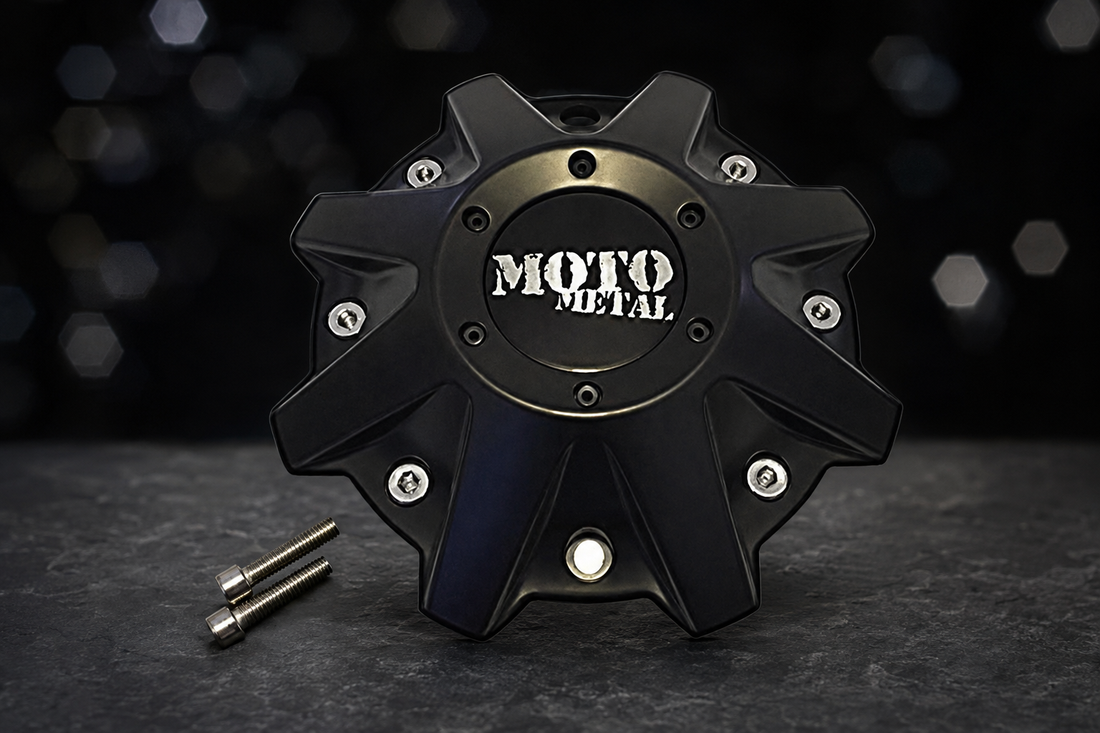 Moto Metal 479L214 center cap family satin black gloss black and chrome fitment guide