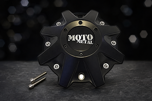 Moto Metal 479L214 center cap family satin black gloss black and chrome fitment guide