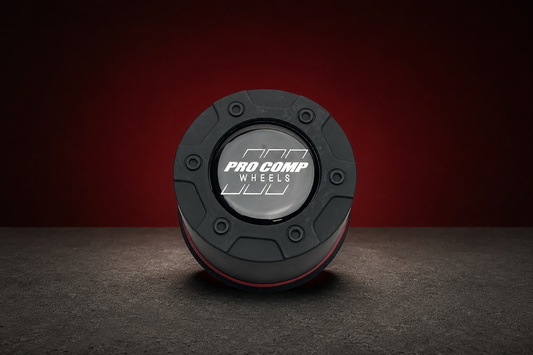 Pro Comp Flat Black Push Thru Wheel Center Cap 8327042 8327041 S602-15 Resin Logo replacement wheel center cap part 8327042