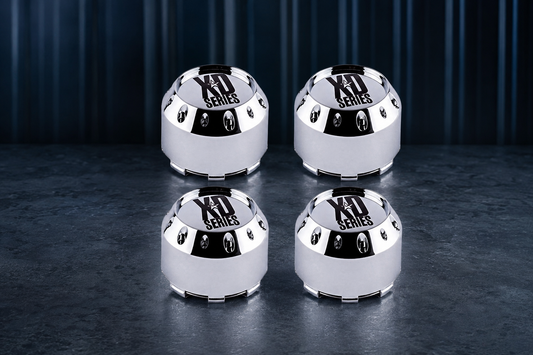 4 Pack KMC XD Series 464K106 Chrome Wheel Center Cap 6 Lug replacement wheel center cap part 464K106