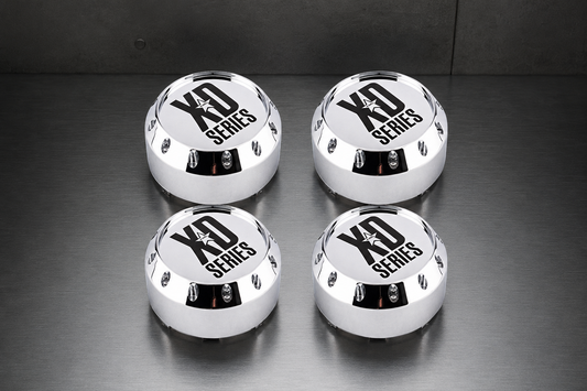 4 Pack KMC XD Series 464K131-2 8 Lug Chrome Wheel Center Cap replacement wheel center cap part 464K131-2