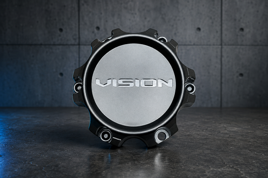 Vision Gun Metal Gray 6 Lug Wheel Center Cap C353GM-6V C353GM-6V-UP replacement wheel center cap part C353GM-6V