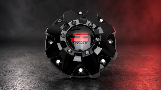 Havok Gloss Black Wheel Center Cap CBH103-B1P CBH103-A1P replacement wheel center cap part CBH103-B1P