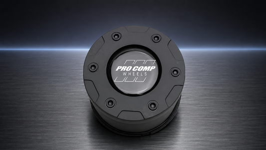 Pro Comp Wheels Matte Black Push Thru Wheel Center Cap 7425041 7425141 replacement wheel center cap part 7425041