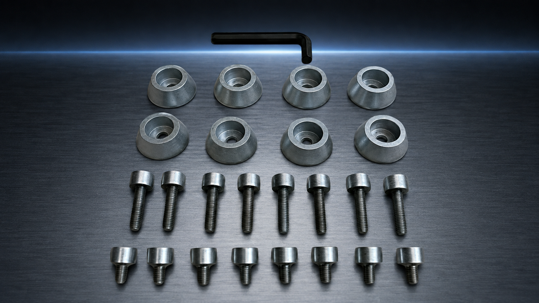 Ballistic Jester 814 Silver Bolt Kit 8 PCS Kit with Hardware product photo