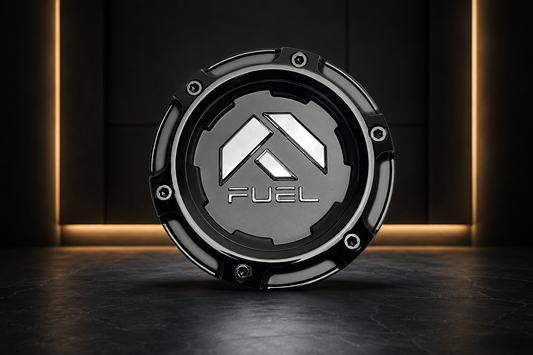 Fuel Offroad Wheels 1005-50SBLD Gloss and Matte Black Center Cap 8x165 replacement wheel center cap part 1005-50SBLD